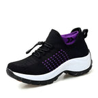 Women's Running Shoes Wide Toe Box Slip-On Motion-Shaped Sole