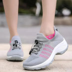 Women's Running Shoes Wide Toe Box Slip-On Motion-Shaped Sole