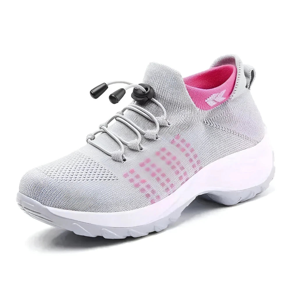 Women's Running Shoes Wide Toe Box Slip-On Motion-Shaped Sole