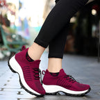 Women's Running Shoes Wide Toe Box Slip-On Motion-Shaped Sole