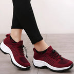 Women's Running Shoes Wide Toe Box Slip-On Motion-Shaped Sole