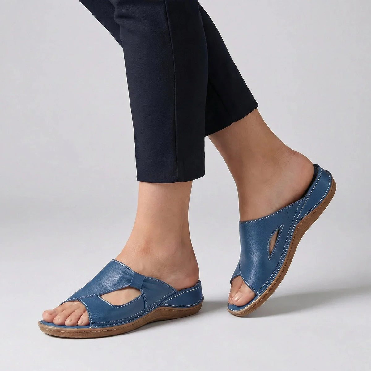Women's Sandals Arch Support Genuine Leather & Foam Cushion