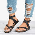 Women's Sandals Genuine Leather Breathable Flat Sole