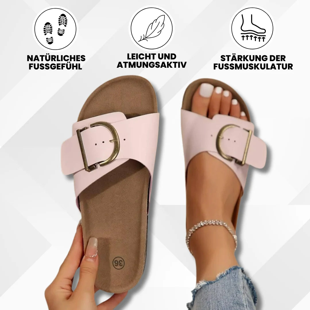 Women's Sandals Orthopedic Cork Sole Adjustable Buckles