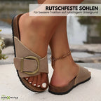 Women's Sandals Orthopedic Cork Sole Adjustable Buckles
