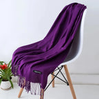 Women's Scarf Oversized Soft Polyester Fringed