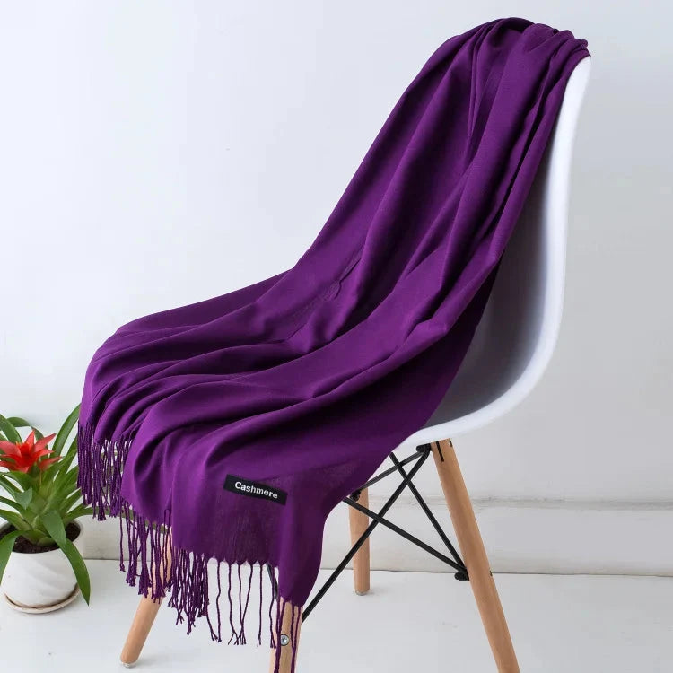 Women's Scarf Oversized Soft Polyester Fringed