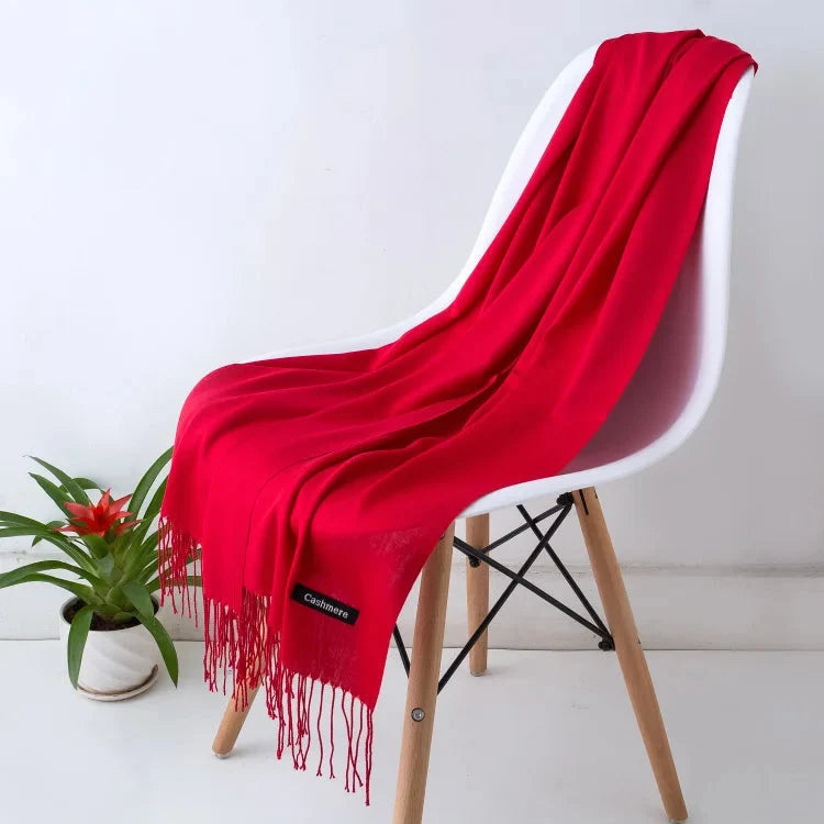 Women's Scarf Oversized Soft Polyester Fringed
