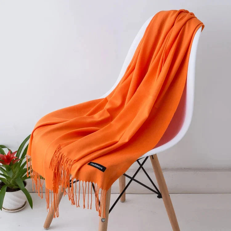 Women's Scarf Oversized Soft Polyester Fringed