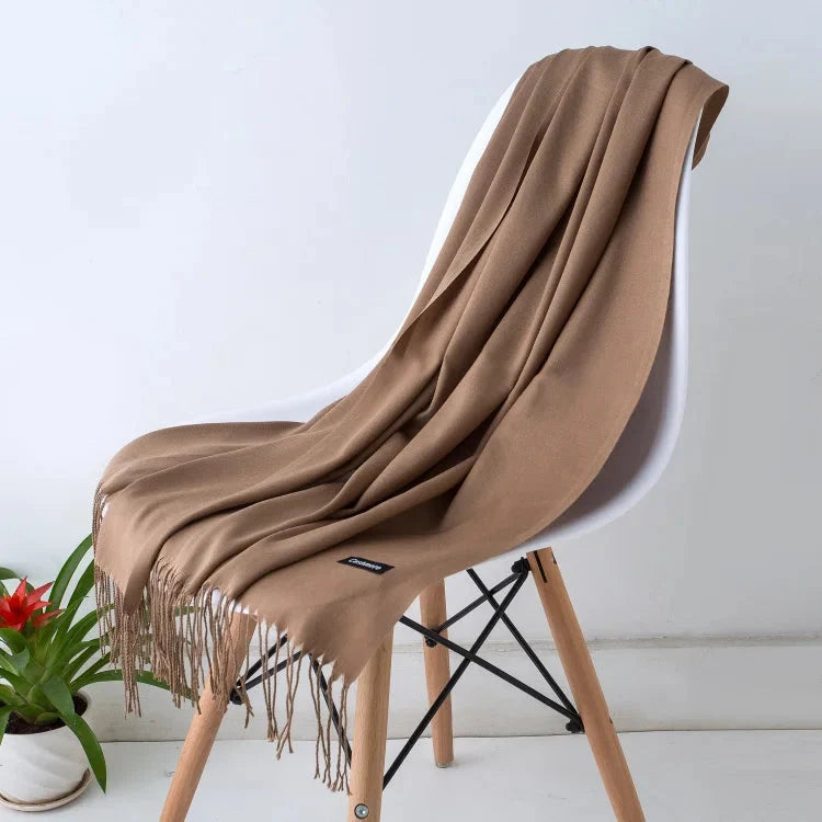 Women's Scarf Oversized Soft Polyester Fringed