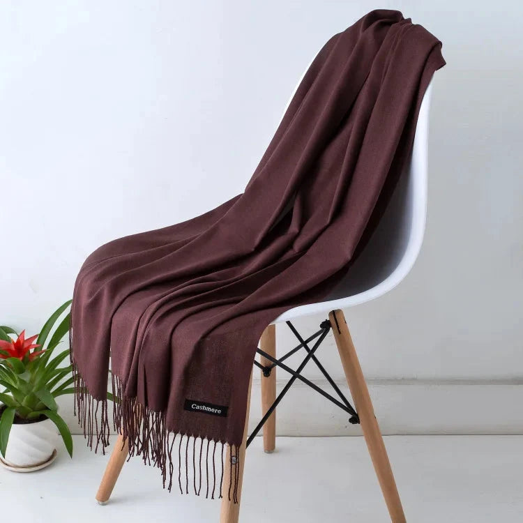 Women's Scarf Oversized Soft Polyester Fringed