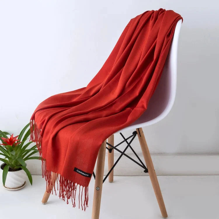 Women's Scarf Oversized Soft Polyester Fringed
