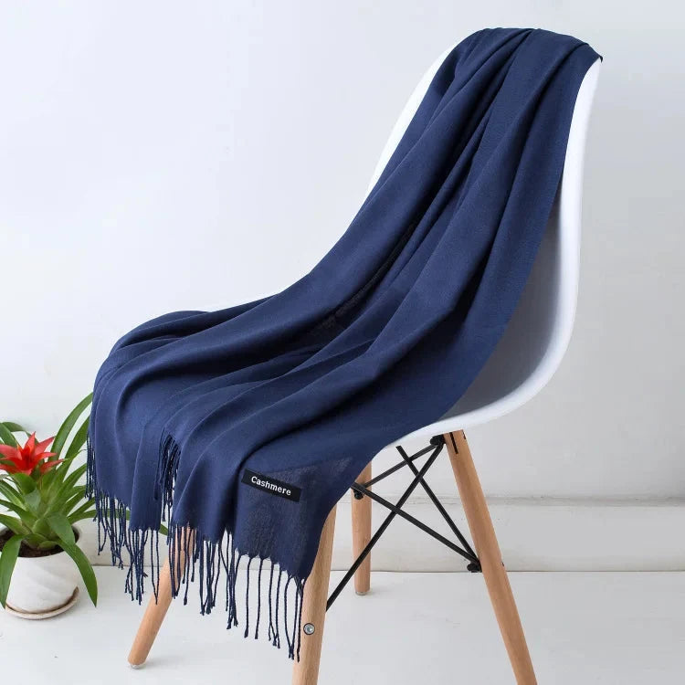Women's Scarf Oversized Soft Polyester Fringed