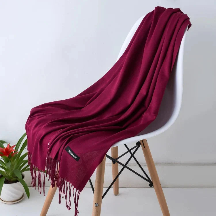 Women's Scarf Oversized Soft Polyester Fringed