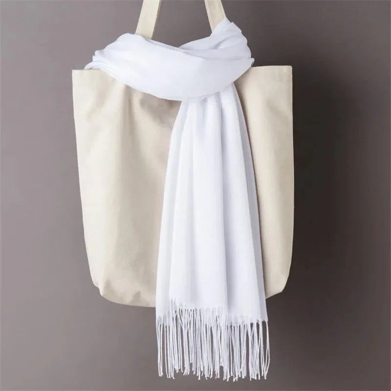 Women's Scarf Oversized Soft Polyester Fringed