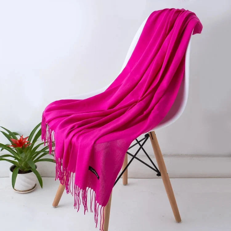 Women's Scarf Oversized Soft Polyester Fringed