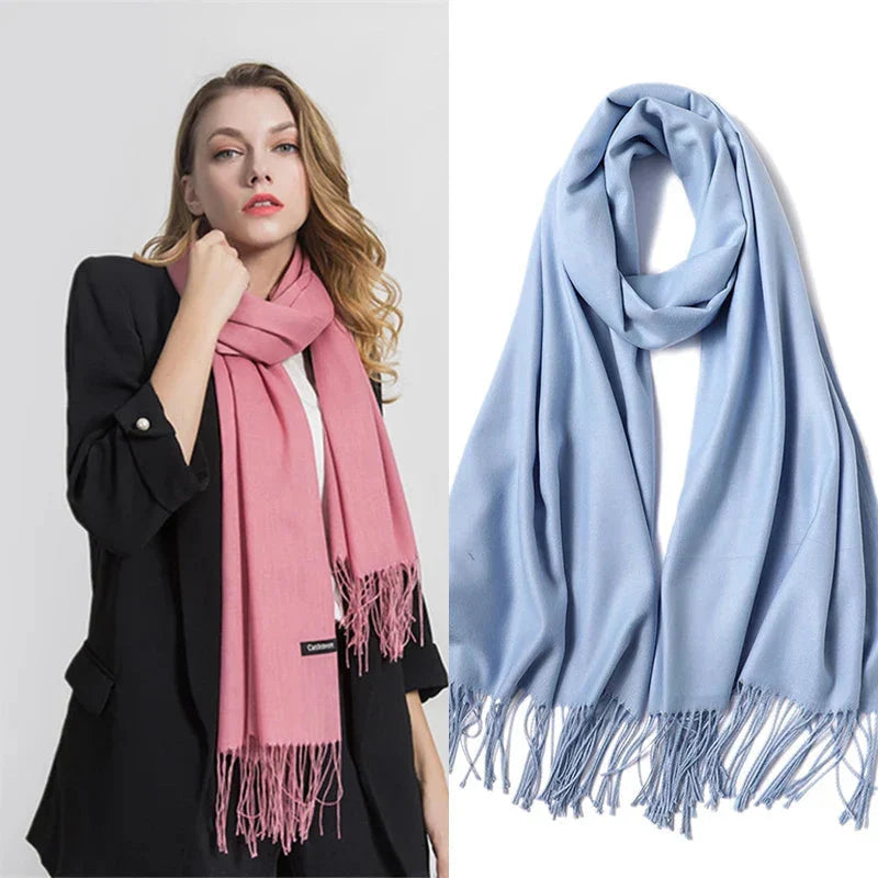 Women's Scarf Oversized Soft Polyester Fringed