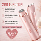 Women's Shaver Waterproof USB Rechargeable Stainless Steel Blades