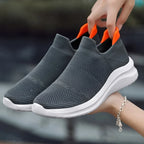 Women's Slip-On Sneakers Laceless Breathable Mesh Cushioned Sole
