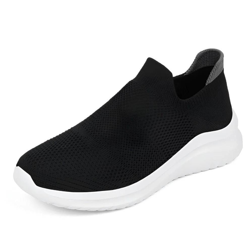 Women's Slip-On Sneakers Laceless Breathable Mesh Cushioned Sole