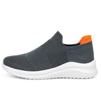 Women's Slip-On Sneakers Laceless Breathable Mesh Cushioned Sole