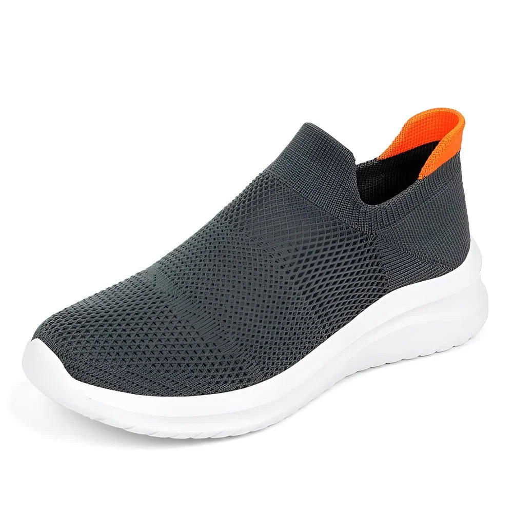 Women's Slip-On Sneakers Laceless Breathable Mesh Cushioned Sole