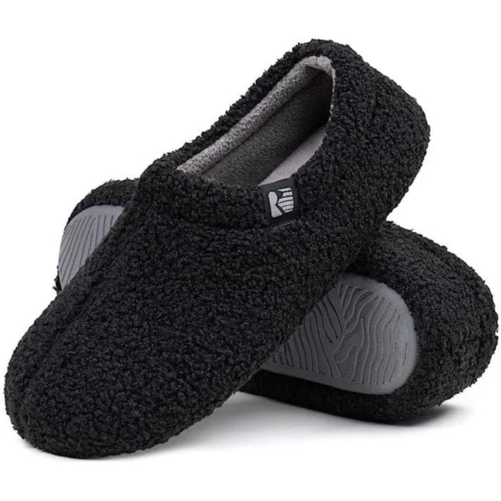Women's Slippers Sherpa Fleece Memory Foam & Rubber Sole