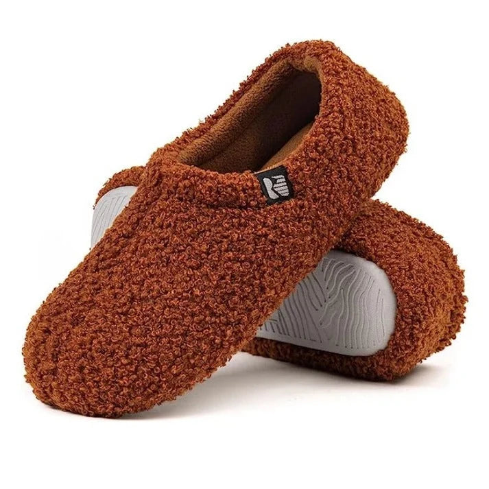Women's Slippers Sherpa Fleece Memory Foam & Rubber Sole