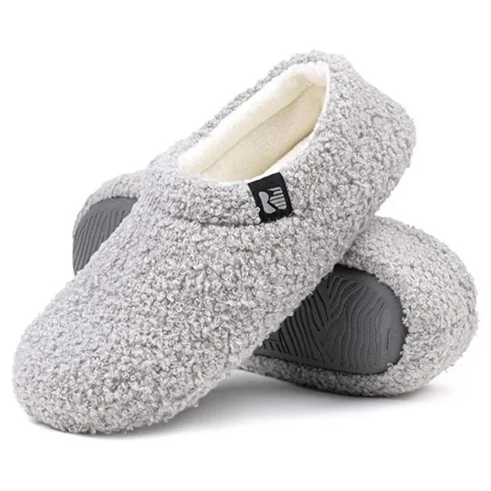 Women's Slippers Sherpa Fleece Memory Foam & Rubber Sole
