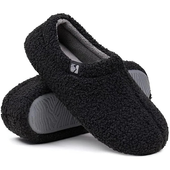 Women's Slippers Sherpa Fleece Memory Foam & Rubber Sole