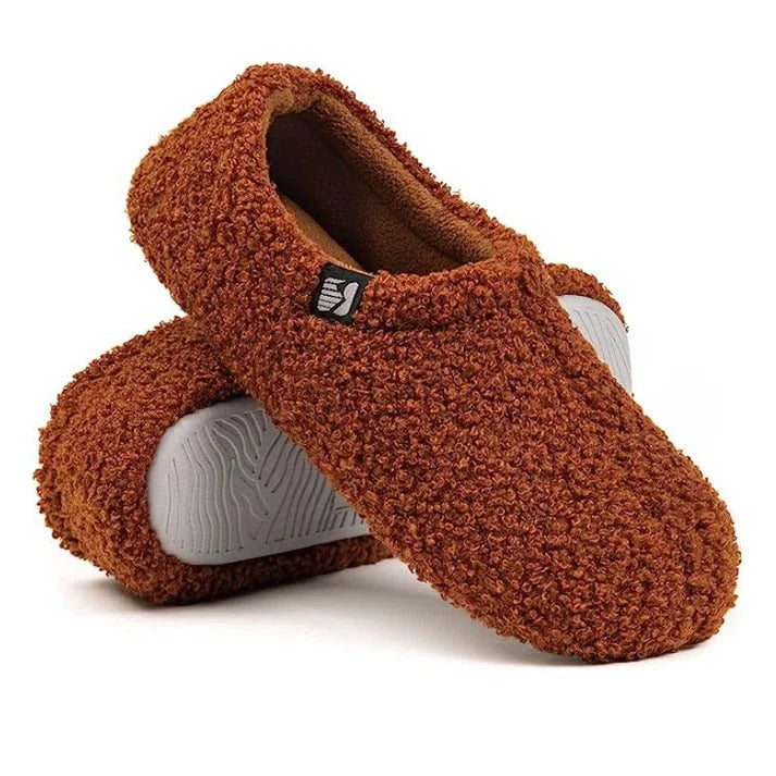 Women's Slippers Sherpa Fleece Memory Foam & Rubber Sole