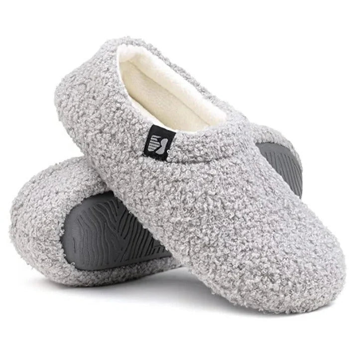 Women's Slippers Sherpa Fleece Memory Foam & Rubber Sole