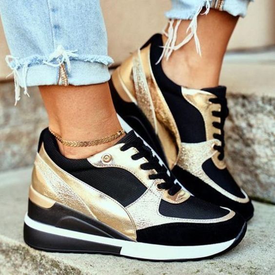 Women's Sneakers Air Cushion & Breathable Mesh Slip-On
