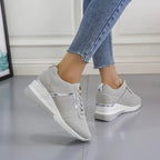 Women's Sneakers Air Cushion & Breathable Mesh Slip-On