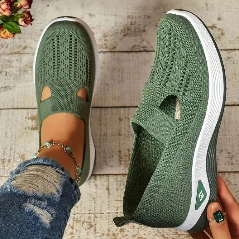 Women's Sneakers Breathable Mesh & Shock-Absorbing Sole