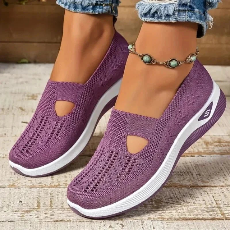 Women's Sneakers Breathable Mesh & Shock-Absorbing Sole