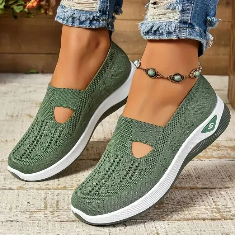 Women's Sneakers Breathable Mesh & Shock-Absorbing Sole