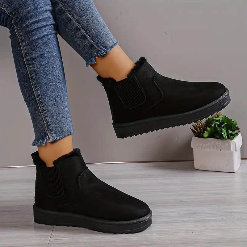Women's Snow Boots Slip-On Thermal Lined