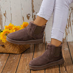 Women's Snow Boots Slip-On Thermal Lined