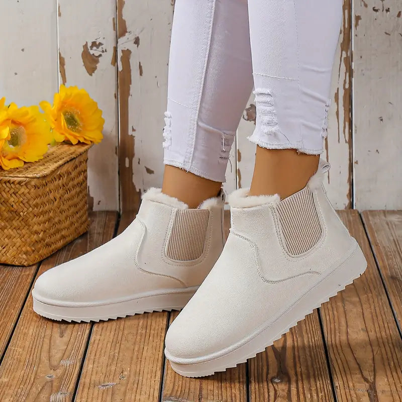 Women's Snow Boots Slip-On Thermal Lined