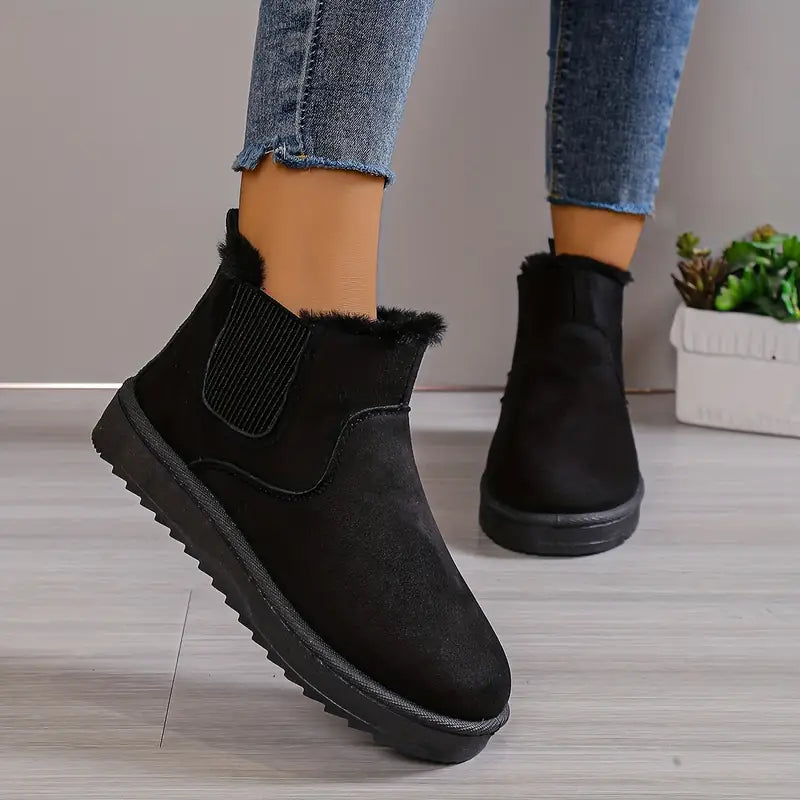 Women's Snow Boots Slip-On Thermal Lined