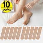 Women's Socks Ultra-Thin Breathable 10 Pair Pack