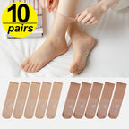 Women's Socks Ultra-Thin Breathable 10 Pair Pack