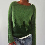 Women's Sweater Nordic Pattern Relaxed Fit & Cozy Warmth