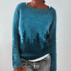 Women's Sweater Nordic Pattern Relaxed Fit & Cozy Warmth