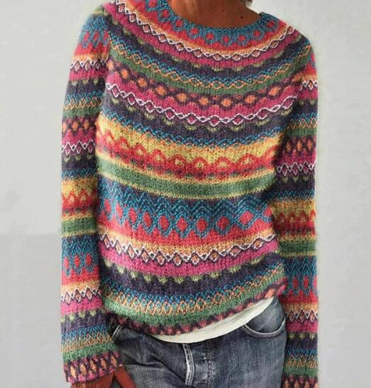 Women's Sweater Norwegian-Inspired Warm Breathable