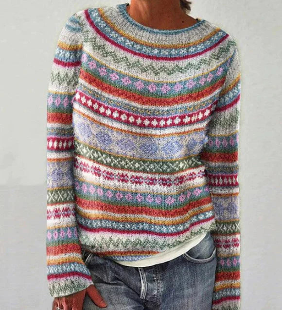 Women's Sweater Norwegian-Inspired Warm Breathable