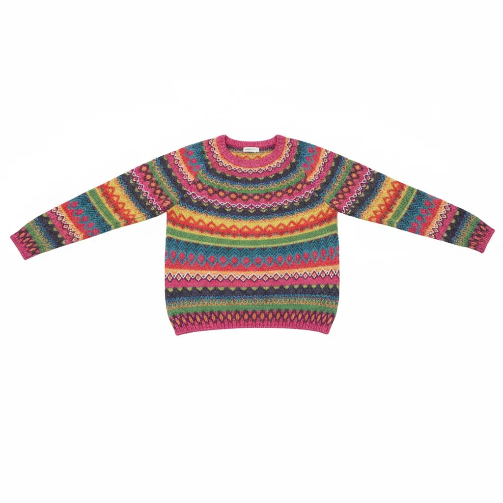 Women's Sweater Norwegian-Inspired Warm Breathable