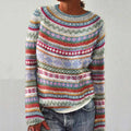 Women's Sweater Printed Soft Knit & Flattering Fit