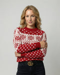 Women's Sweater Soft Knit Festive Snowflake